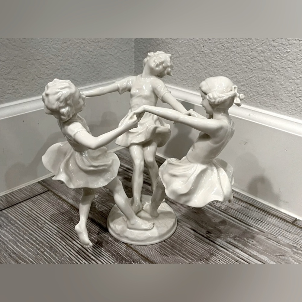 K. TUTTER HUTSCHENREUTHER “May Dance” porcelain figurine statue.